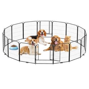 16-Panel Heavy Duty Metal Dog Playpen