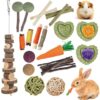 18-Piece Natural Chew Toy Set for Pets