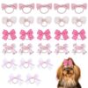 20 Pcs Colorful Dog Hair Bows Set