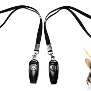 2 Pcs Clicker and Whistle Dog Training Kit
