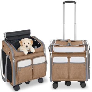 3-in-1 Cat Carrier with Wheels