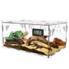 360° Acrylic Reptile Terrarium with Thermometer