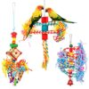3 Pack Shredding Bird Toys for Parakeets