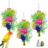3 PCS Colorful Bird Toys for Parrots