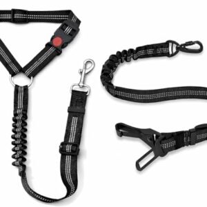 Adjustable 4-in-1 Dog Car Seat Belt