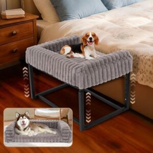 Adjustable Beside Dog Bunk Bed with Memory Foam