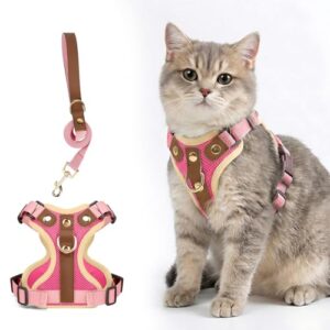 Adjustable Cat Harness and Leash Set
