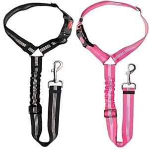 Adjustable Dog Car Seat Belt - 2-Pack