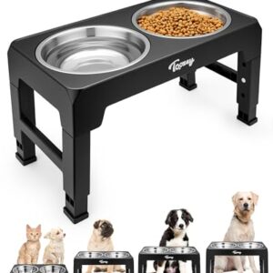 Adjustable Elevated Dog Bowl Set