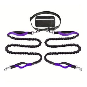 Adjustable Hands-Free Dog Lead for Two Dogs
