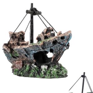 Artificial Shipwreck Aquarium Decoration Set