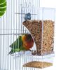 Automatic Bird Cage Feeder with Perch