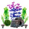 BEGONDIS Aquarium Decoration Plant Set