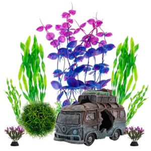 BEGONDIS Aquarium Decoration Plant Set