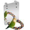 Colorful Bird Mirror Rope Perches