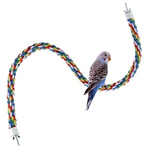 Colorful Bungee Bird Perch for Cages
