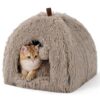 Cozy Cat Cave Bed with Removable Cushion