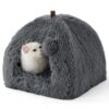 Cozy Cat Cave Bed with Removable Cushion