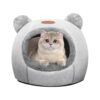 Cozy Cat Tent Bed with Cushion for Indoor Pets