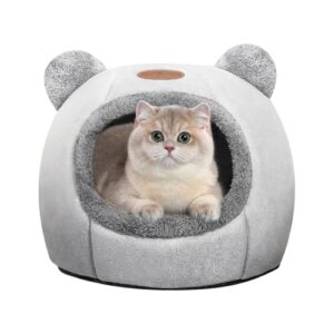 Cozy Cat Tent Bed with Cushion for Indoor Pets