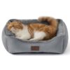 Cozy Rectangle Dog Bed for Cats and Puppies