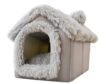 Cozy Removable Cushion Cat Cave Bed