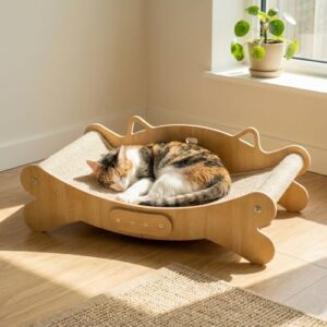 Curved Sisal Cat Scratcher Bed