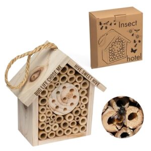 Custom Wooden Insect Hotel for Gardens