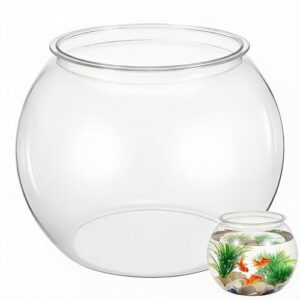Durable Plastic Goldfish Bowl for Decor