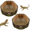 Durable Reptile Water Dish Bowl Set