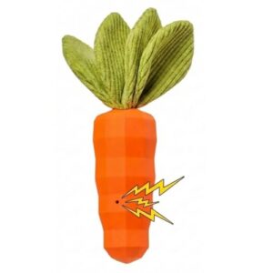 Durable Squeaky Carrot Toy for Dogs