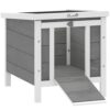 Elevated Wooden Rabbit Hutch for Small Pets
