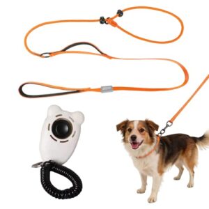 Extra Long Dog Training Leash with Clicker