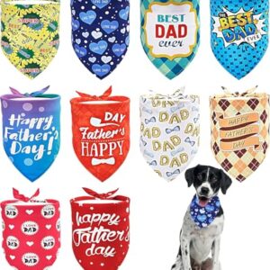 Father's Day Dog Bandanas - 10 Pack