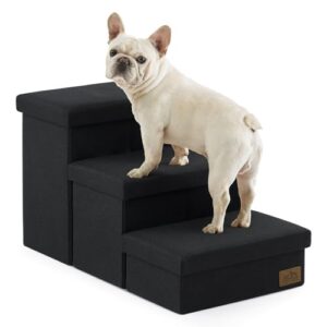 Foldable Dog Stair with Storage and Comfort