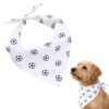 Football Print Dog Bandana for Summer