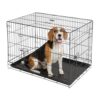 Heavy-Duty Metal Dog Crate with Dual Doors