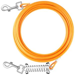 Heavy Duty Dog Tie Out Cable with Spring