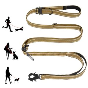 Heavy Duty Tactical Dog Leash with Bungee