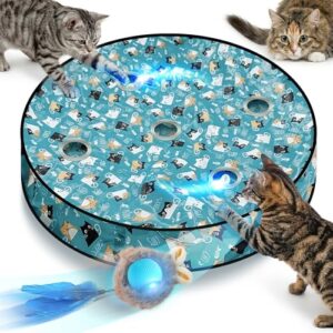 Interactive Automatic Cat Toy with Rechargeable Ball