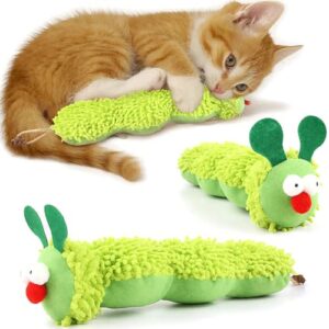 Interactive Catnip Plush Caterpillar Toy