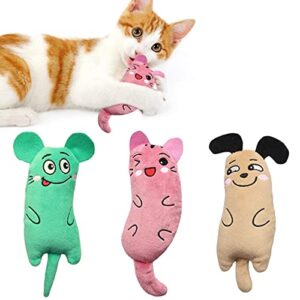 Interactive Catnip Plush Teeth Cleaning Toys