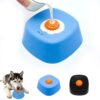 Interactive Dog Lick Bowl with Rolling Ball