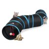 Interactive S-Shaped Cat Tunnel Tube