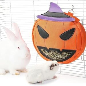 JanYoo Rabbit Hay Feeder Bag - Pumpkin