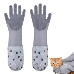 KxrTpx Extended Dog Washing Gloves
