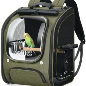 Large Parrot Travel Backpack with Bubble Window