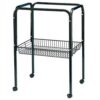 Lazy Bones Chrome Cage Stand with Storage