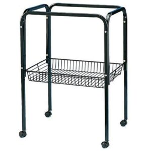 Lazy Bones Chrome Cage Stand with Storage
