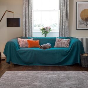 Lucky Paws Waterproof Sofa Cover - Teal